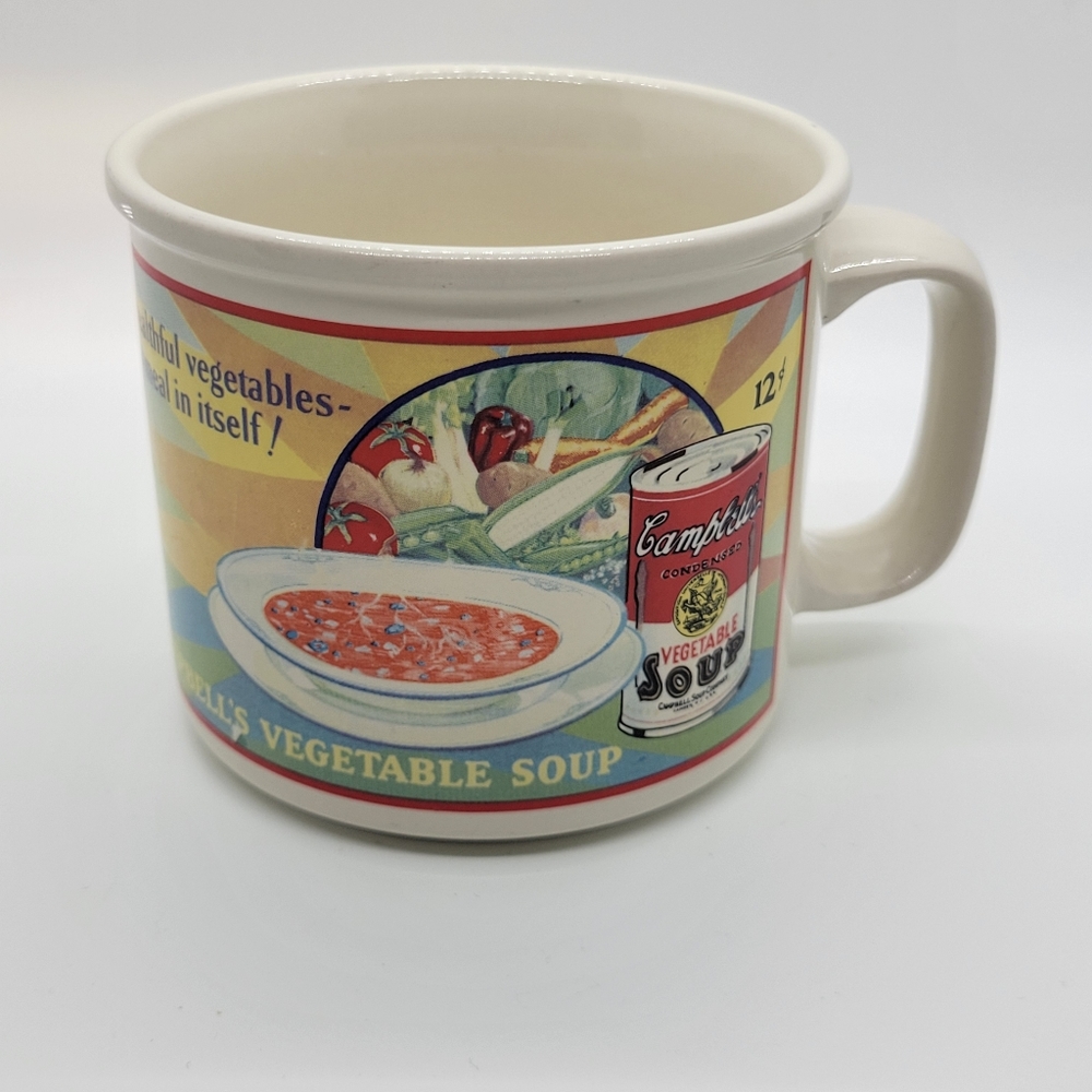 Vintage Campbell's Vegetable Soup Coffee  Mug By Westward 1993 Retro Nostalgic